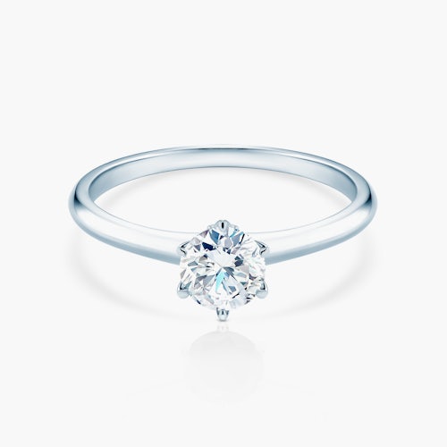 Pierścionek zaręczynowy The Journey: białe złoto, diament